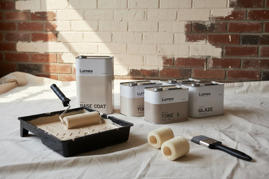 LUMEA Masonry Paint Kit For Brick & Stone